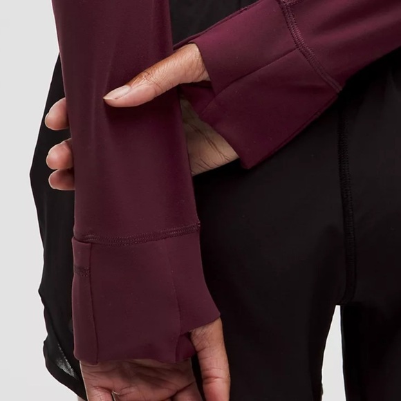 Define Cropped Jacket *Nulu™ Garnet - Picture 5 of 9